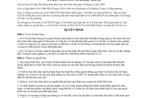 Quyết định 107/2004/QĐ-UB chức năng nhiệm vụ quyền hạn Sở Y tế tỉnh Hậu Giang