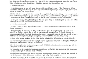 Hướng dẫn 263/2004 ĐK triển khai Nghị định 23/2004/NĐ-CP Thông tư 06/2004/TT-BGTVT công tác đăng kiểm xe cơ giới