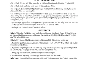 Quyết định 42/2004/QĐ-UB thành lập Quỹ khám chữa bệnh cho người nghèo