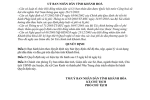 Quyết định 115/2004/QĐ-UB  chế độ thu, nộp, quản lý sử dụng