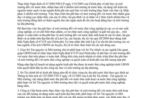 Chỉ thị 05/2004/CT-UB thu phí bảo vệ môi trường đối với nước thải Lào Cai