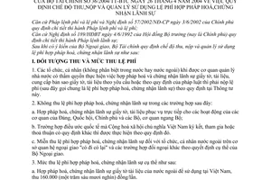 Thông tư 36/2004/TT-BTC quy định chế độ thu, nộp quản lý sử dụng lệ phí hợp pháp hoá, chứng nhận lãnh sự