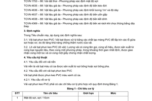 Tiêu chuẩn ngành TCN 01:2004 về vải bạt phun keo PVC do Bộ Tài chính ban hành
