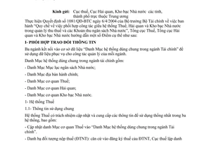 Công văn 1537/TCT-TCHQ-KBNN  hướng dẫn QĐ 1081/QĐ-BTC