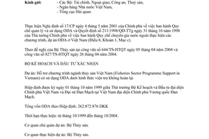 Công văn  3150 BKH/KTĐN xác nhận chuyên gia