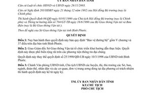 Quyết định 34/2004/QĐ-UB Quy định bảo vệ đường bộ