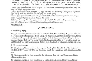 Thông tư 39/2004/TT-BTC hướng dẫn trình tự thủ tục xử lý tài chính mua bán bàn giao tiếp nhận xử lý nợ tài sản tồn đọng doanh nghiệp