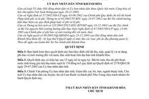 Quyết định 128/2004/QĐ-UB  chế độ thu nộp quản lý sử dụng