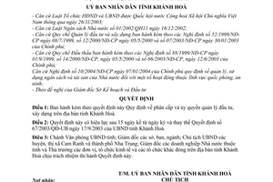Quyết định 130/2004/QĐ-UB  phân cấp ủy quyền quản lý đầu tư, xây dựng