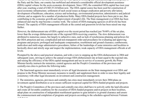 Directive No. 17/2004/CT-TTg of May 24, 2004 on stepping up the Disbur-Sement of official development assistance (ODA) capital source