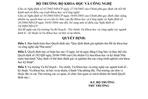 Quyết định 13/2004/QĐ-BKHCN đánh giá nghiệm thu Đề tài khoa học công nghệ cấp Nhà nước