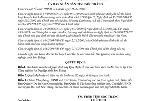 Quyết định 55/2004/QĐ-UBNDT Quy định chính sách ưu đãi đầu tư