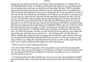 Chỉ thị 05/2004/CT-NHNN tăng cường chất lượng báo cáo thống kê ngành ngân hàng
