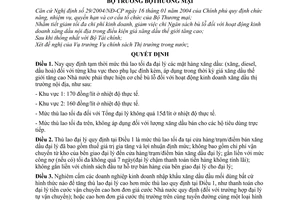 Quyết định 0676/2004/QĐ-BTM mức thù lao đại lý bán xăng dầu