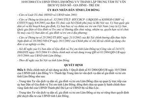 Quyết định 94/2004/QĐ-UB điều chỉnh 81/2004/QĐ-UB Trung tâm tư vấn dịch vụ dân số gia đình trẻ em Lâm Đồng