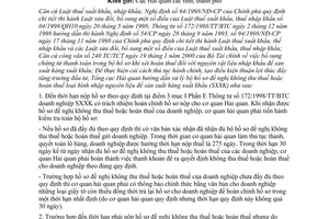 Công văn  2581 TCHQ/KTTT hướng dẫn xử lý hồ sơ xét hoàn hoặc không thu thuế loại hình nhập NLSXXK