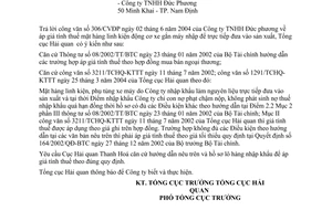 Công văn  2593/TCHQ-KTTT  giá tính thuế hàng nhập khẩu