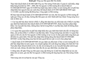 Công văn  1833/BTNMT-BVMT giám định phế liệu nhập khẩu