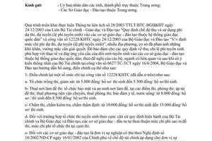 Công văn  5312/KHTC  hướng dẫn bổ sung, điều chỉnh về lệ phí tuyển sinh