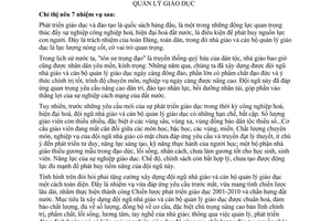 Chỉ thị 40/2004/CT-TW  xây dựng nâng cao chất lượng đội ngũ nhà giáo cán bộ quản lý giáo dục