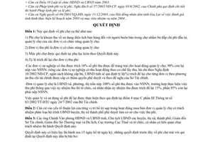 Quyết định 70/2004/QĐ-UB  qui định  phí chợ