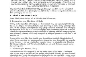 Thông tư 18/2004/TT-BGDĐT hướng dẫn thực hiện Điều lệ trường đại học kèm Quyết định153/2003/QĐ-TTg