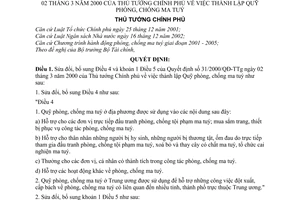 Quyết định 114/2004/QĐ-TTg thành lập Quỹ phòng, chống ma tuý  sửa đổi 31/2000/QĐ-TTg