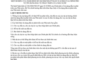 Thông tư 63/2004/TT-BTC tín dụng đầu tư phát triển Nhà nước hướng dẫn Nghị định 106/2004/NĐ-CP