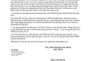 Chỉ thị 19/2004/CT-UBND thực hiện Quyết định số 181/2003/QĐ-TTg Quảng Bình