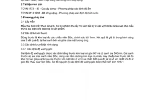 Tiêu chuẩn xây dựng Việt Nam TCXDVN 317:2004 về blôc bê tông nhẹ - phương pháp thử do Bộ Xây dựng ban hành
