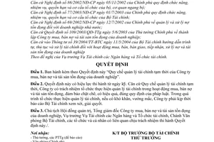 Quyết định 1683/2004/QĐ-BTC Quy chế quản lý tài chính tạm thời Công ty mua, bán nợ