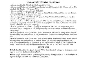 Quyết định 45/2004/QĐ-UB quản lý tài nguyên khoáng sản