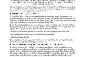 Thông tư 50/2004/TT-BTC hướng dẫn trích lập sử dụng quỹ đầu tư trồng chế biến nguyên liệu thuốc lá