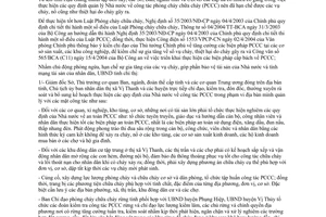 Chỉ thị 12/2004/CT-UBND thực hiện an toàn phòng cháy chữa cháy Hậu Giang