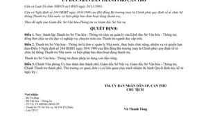 Quyết định 253/2004/QĐ-UB thành lập Thanh tra Sở Văn hóa Thông tin