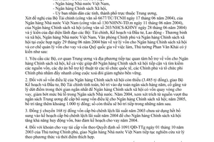 Công văn  3471/VPCP-KTTH xử lý vốn cho Ngân hàng Chính sách xã hội