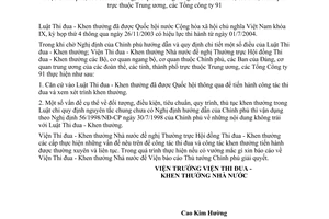 Công văn  686/TĐKT  hướng dẫn thực hiện nghiệp vụ TĐKT