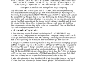Công văn 2240/TCT/TS thực hiện các khoản thu  đất đai trong thời gian chưa cóNĐ quy định chi tiết Luật Đất đai 2003