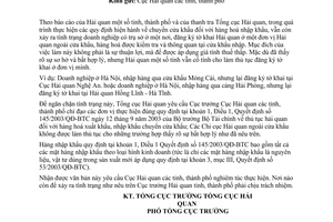 Công văn  3441/TCHQ-GSQL thủ tục hải quan hàng nhập khẩu chuyển cửa khẩu