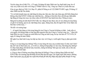 Công văn  2274 TCT/TTr xử lý vi phạm  thuế