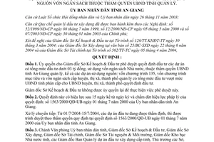 Quyết định 1174/2004/QĐ-UB ủy quyền giám đốc Sở Kế hoạch Đầu tư phê duyệt