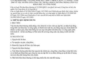 Thông tư 17/2004/TT-BKHCN hướng dẫn công tác thi đua khen thưởng khoa học công nghệ