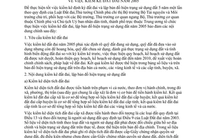Chỉ thị 28/2004/CT-TTg kiểm kê đất đai năm 2005