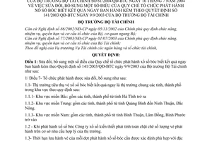 Quyết định 61/2004/QĐ-BTC tổ chức phát hành xổ số bóc biết kết quả ngay sửa đổi 141/2003/QĐ-BTC