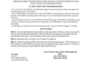 Quyết định 157/2004/QĐ-UB trình tự  thủ tục cấp sửa đổi  bổ sung thu hồi giấy phép thành lập hoạt động văn phòng đại diện  thương nhân nước ngoài