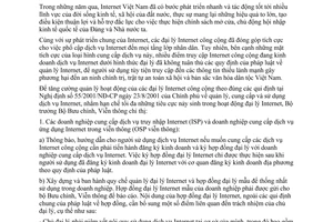 Chỉ thị 07/2004/CT-BBCVT tăng cường công tác quản lý đại lý Internet công cộng