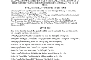 Quyết định 186/2004/QĐ-UB thành lập Ban chỉ đạo Quản lý Phát triển thị trường bất động sản thành phố Hồ Chí Minh