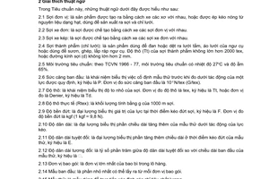 Tiêu chuẩn ngành 28 TCN 208:2004 về vật liệu lưới khai thác thuỷ sản - Chỉ tiêu chất lượng thông dụng của sợi do Bộ Thuỷ sản ban hành