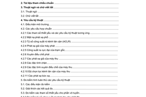 Tiêu chuẩn ngành TCN 68-220:2004 về thiết bị trạm gốc thông tin di động IMT - 2000 CDMA trải phổ trực tiếp (W-CDMA FDD) - Yêu cầu kỹ thuật do Bộ Bưu chính Viễn thông ban hành