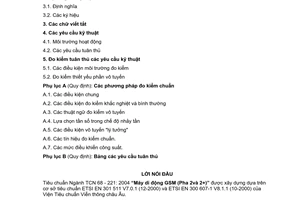 Tiêu chuẩn ngành TCN 68-221:2004 về máy di động GSM (pha 2 và 2+) - Yêu cầu kỹ thuật do Bộ Bưu chính Viễn thông ban hành